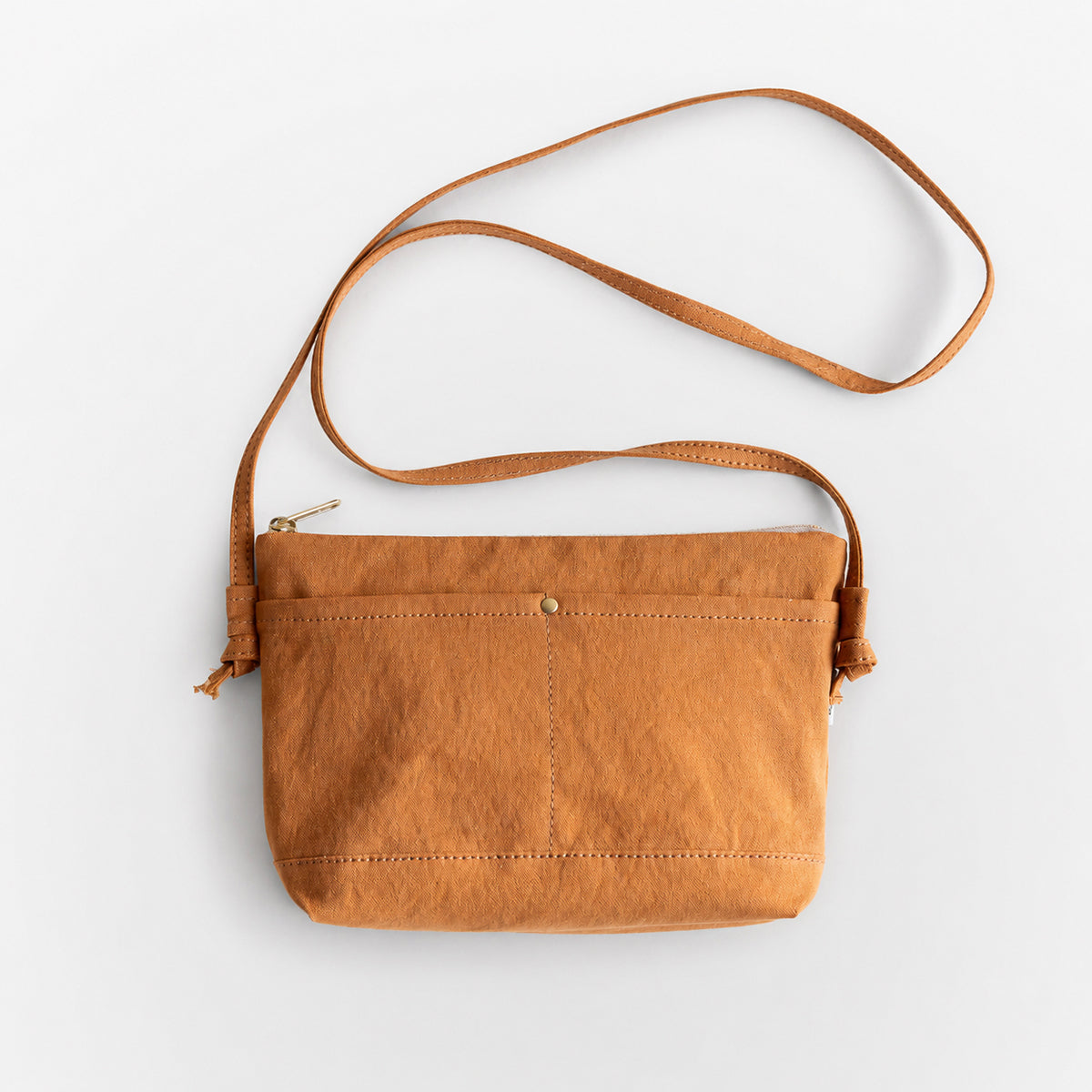 CANVAS POUCH - camel -