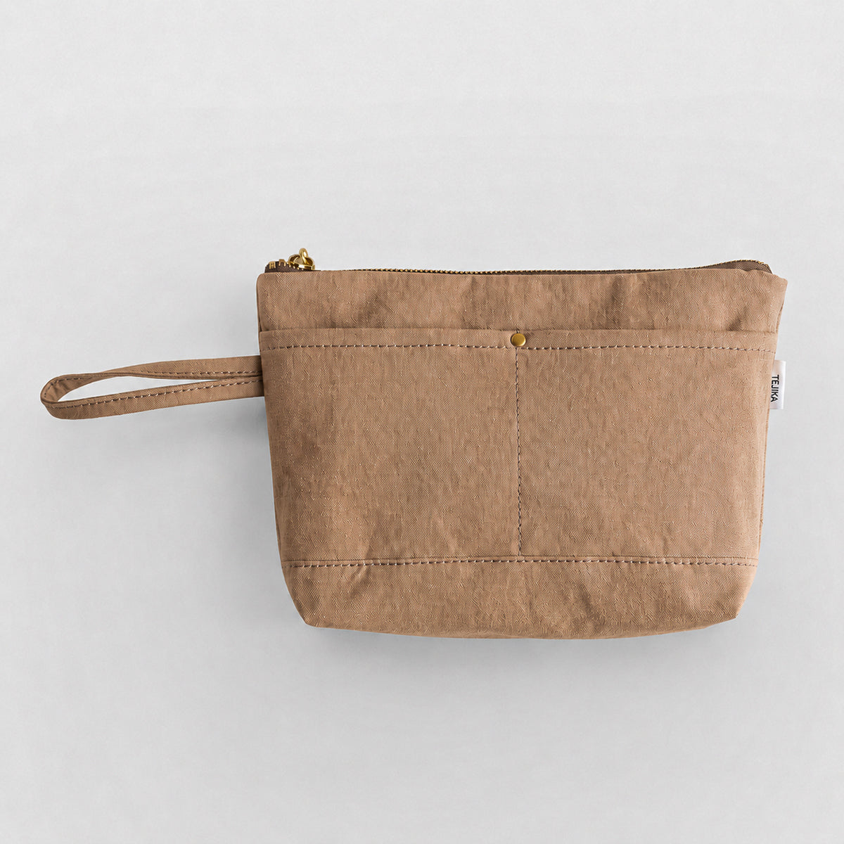 CANVAS POUCH - mocha -