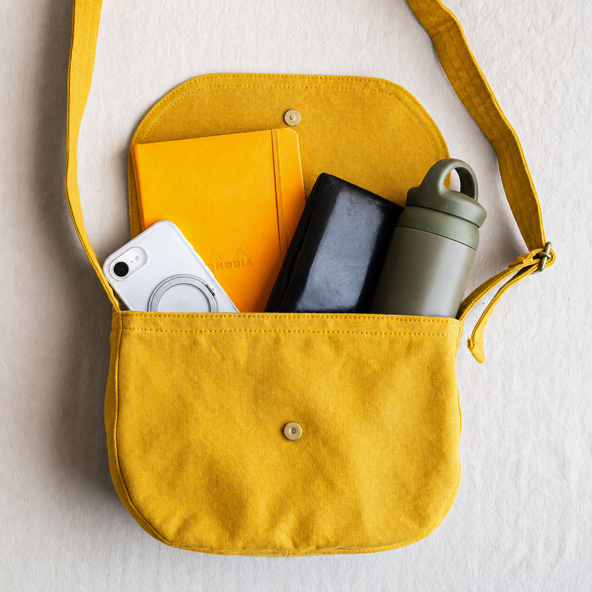 FLAP SHOULDER - mustard -