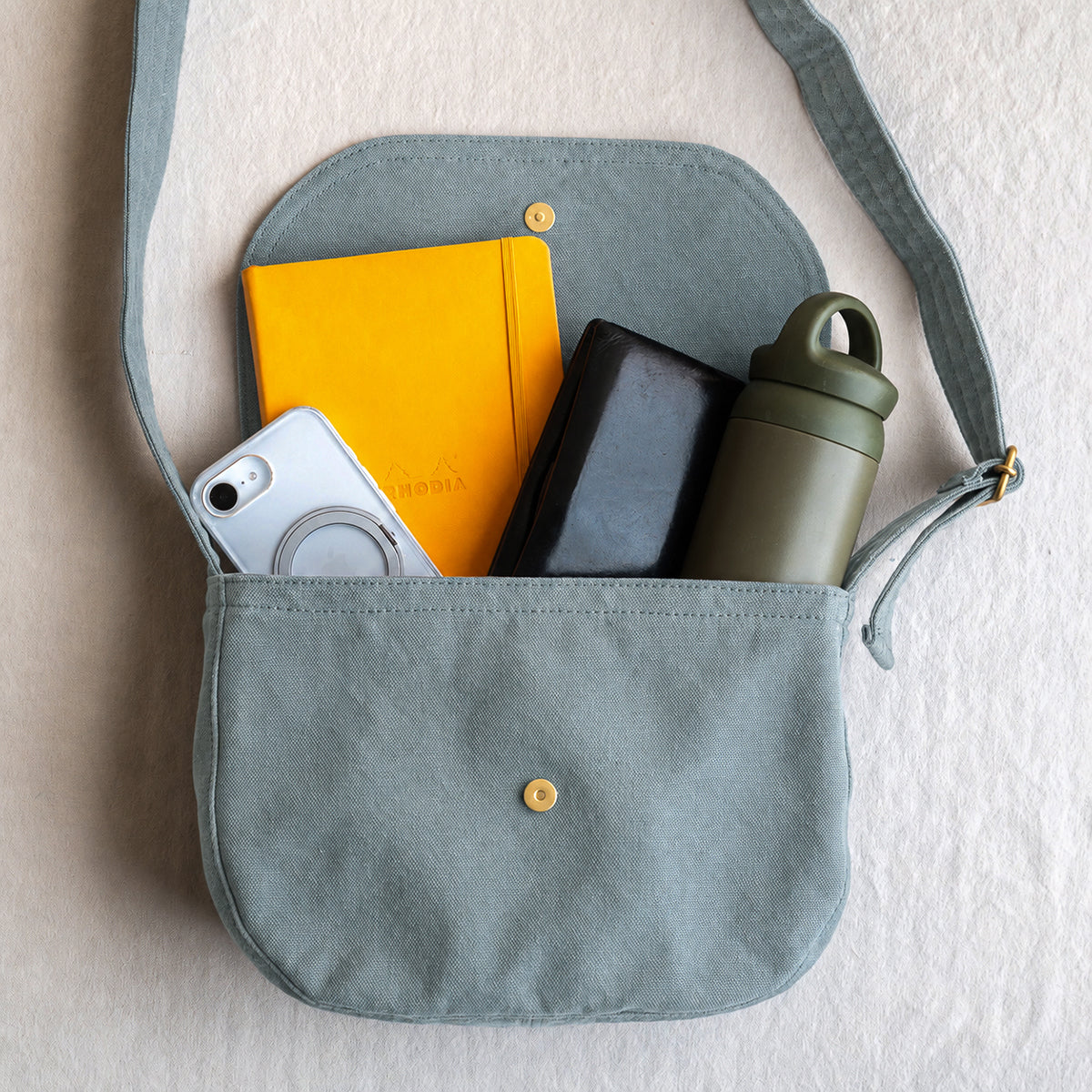 FLAP SHOULDER - sage -