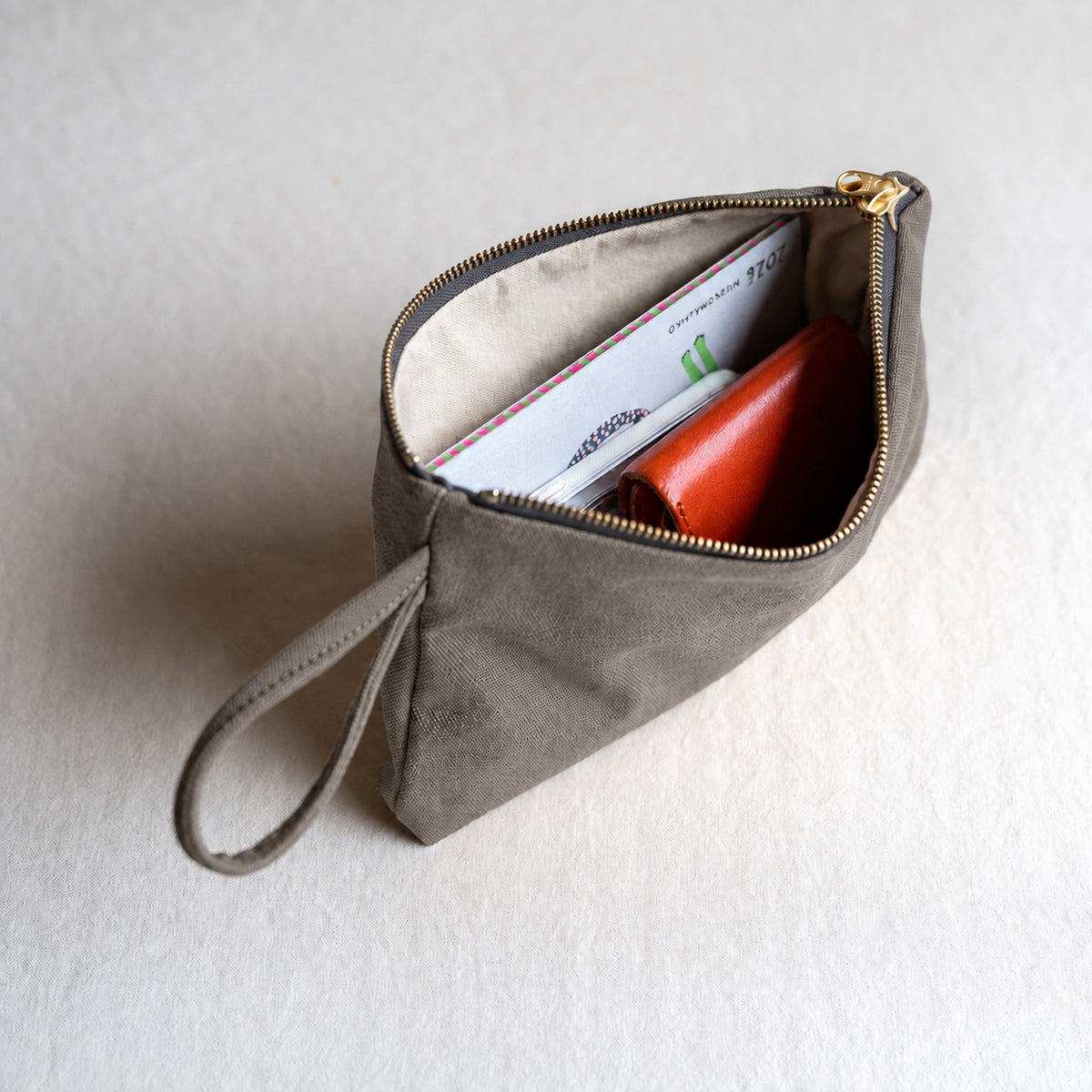 FLAT POUCH - oldkhaki -