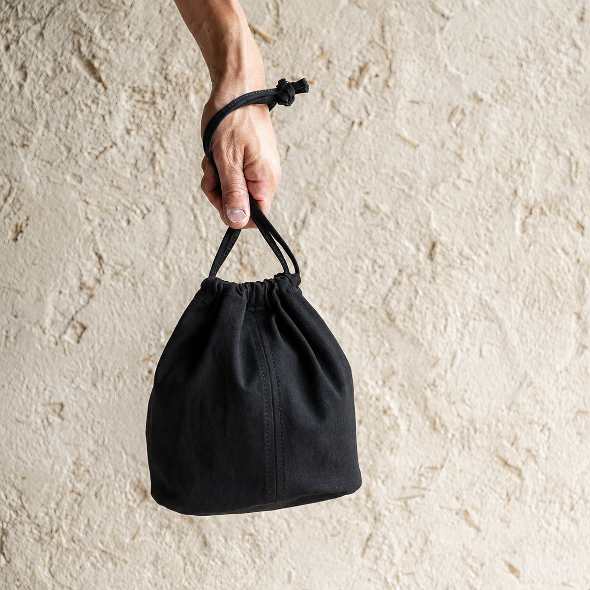 KINCHAKU POUCH - black -