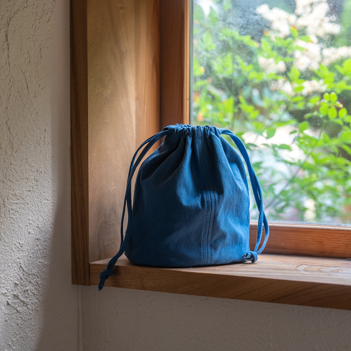 KINCHAKU POUCH - blue -