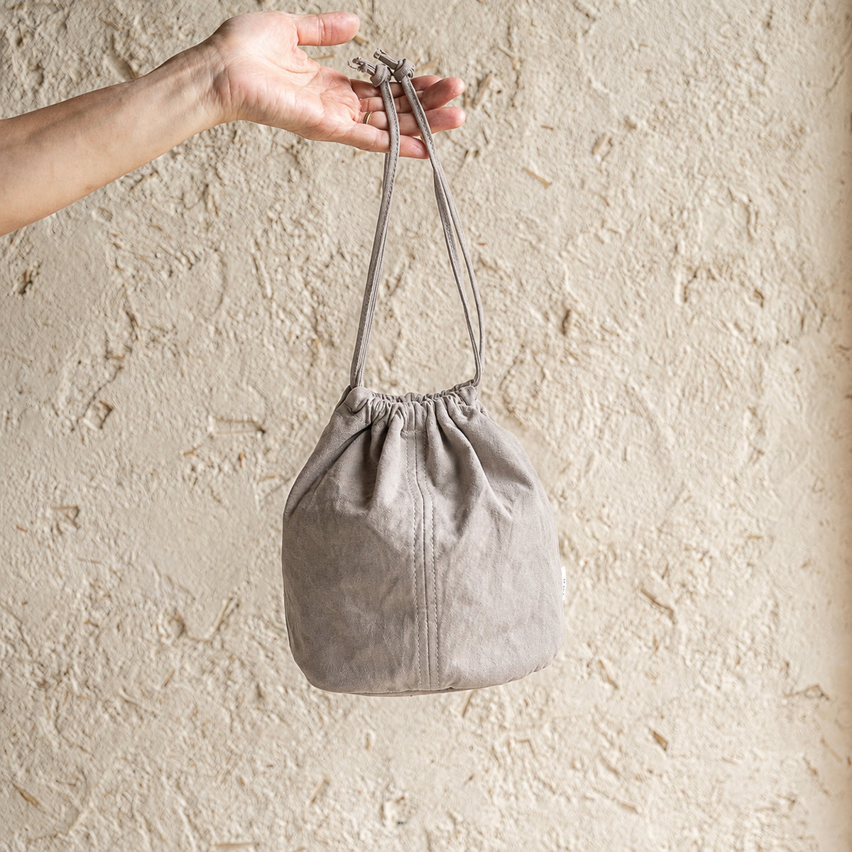 KINCHAKU POUCH - gray -