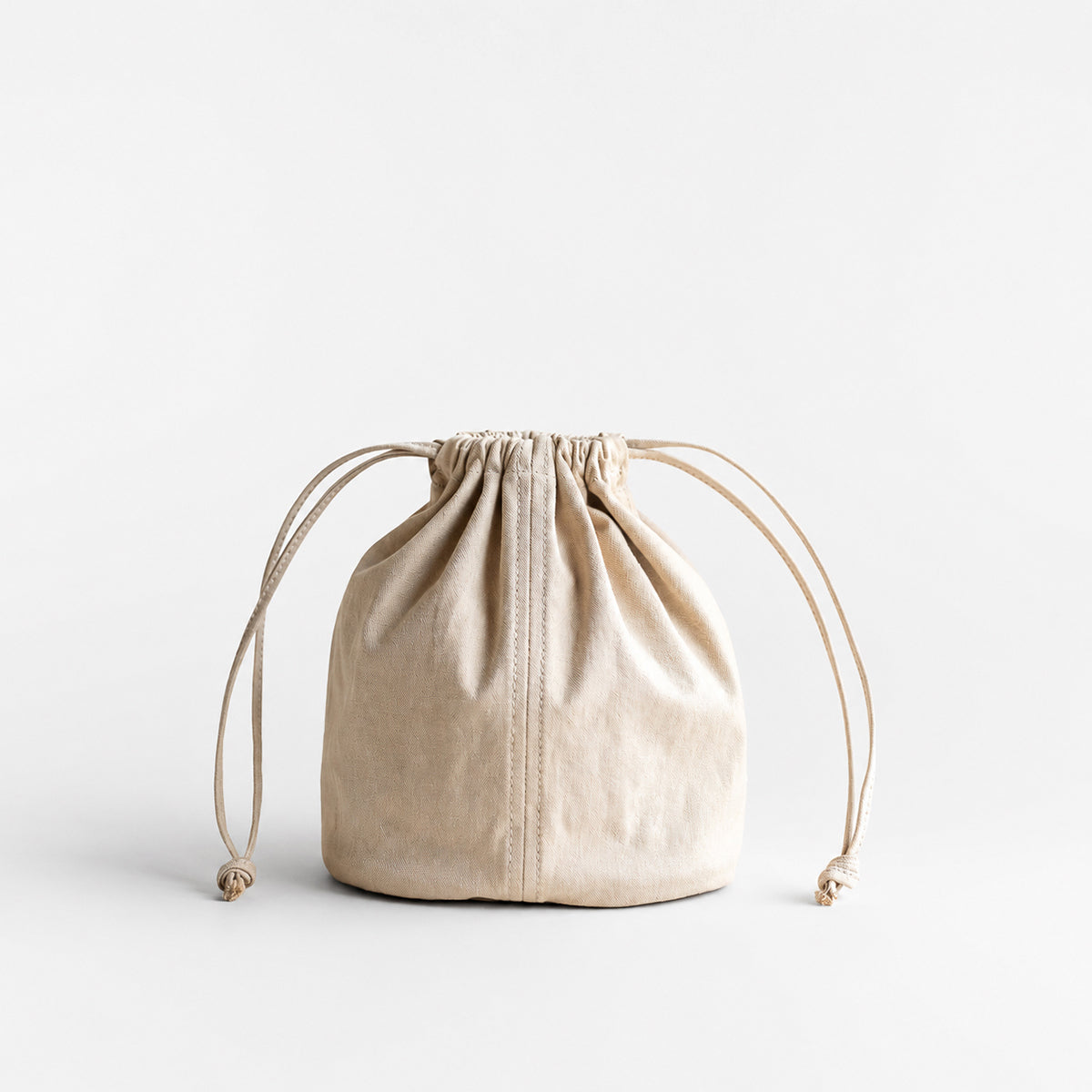 KINCHAKU POUCH - light beige -