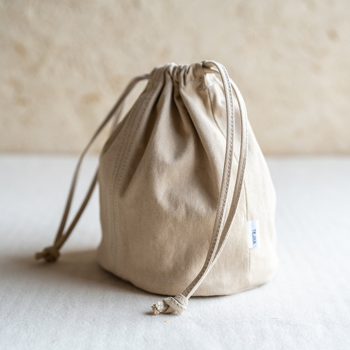 KINCHAKU POUCH - light beige -