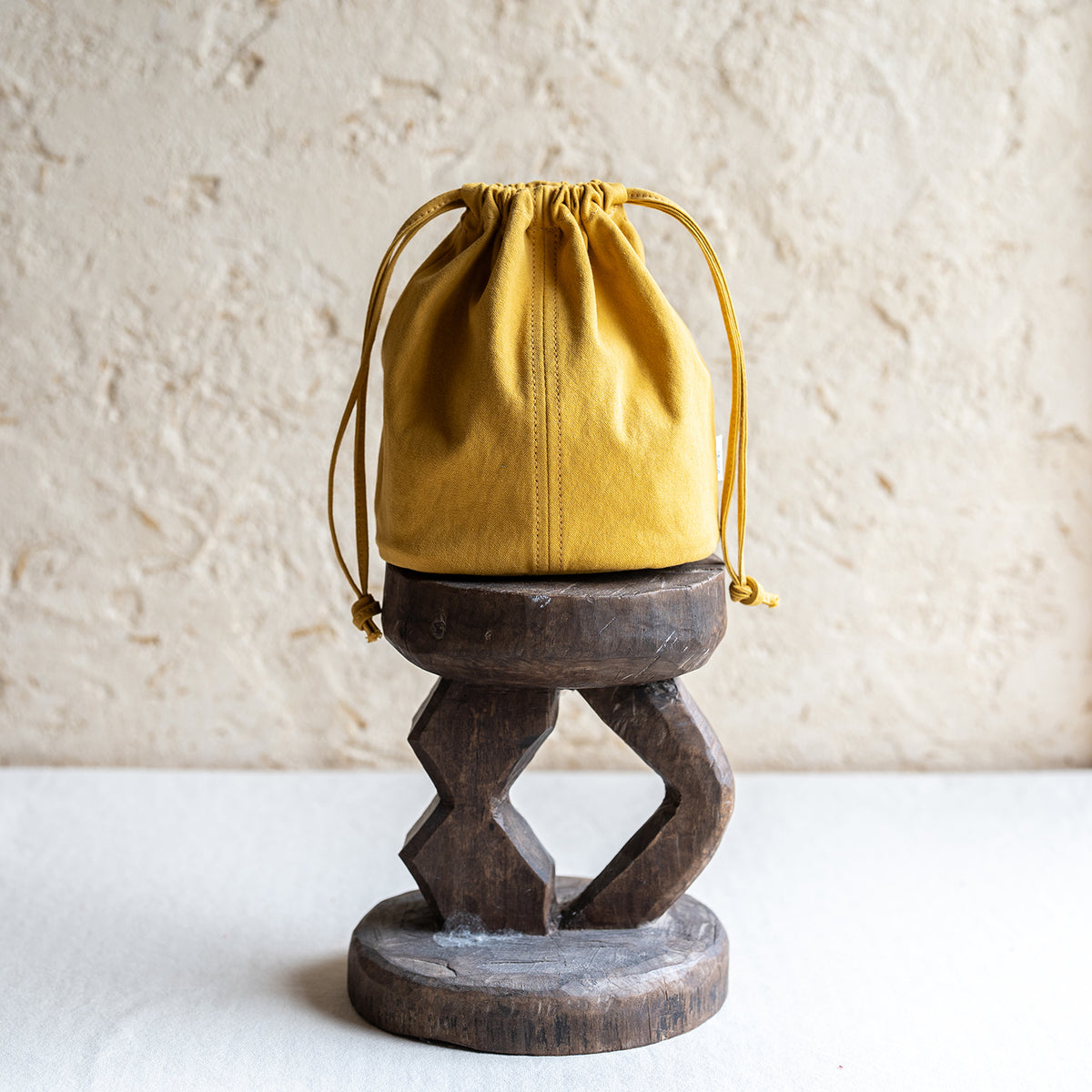KINCHAKU POUCH - mustard -