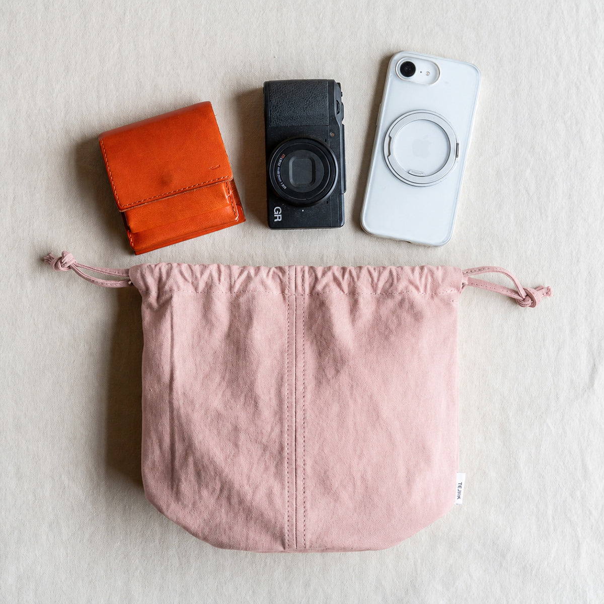KINCHAKU POUCH - pink -