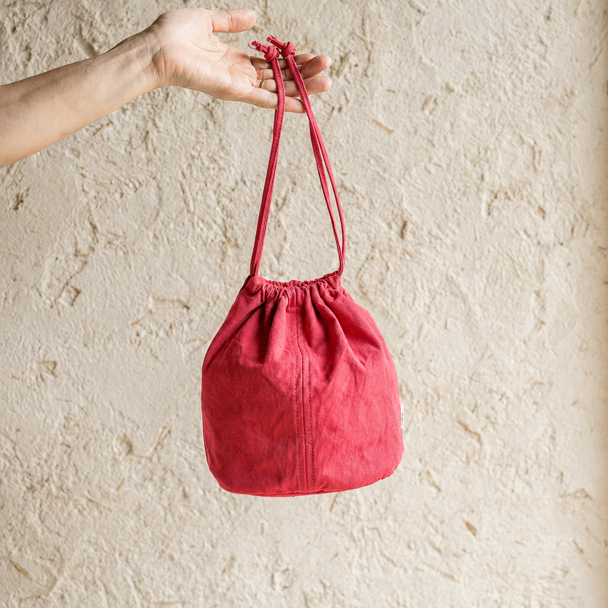 KINCHAKU POUCH - red -