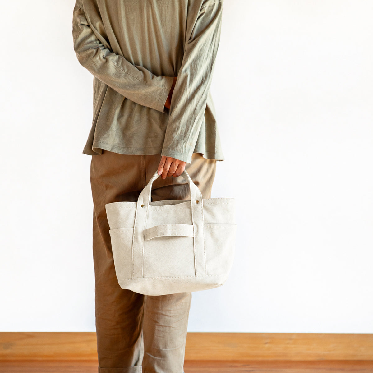 MINI TOOL TOTE - ivory -