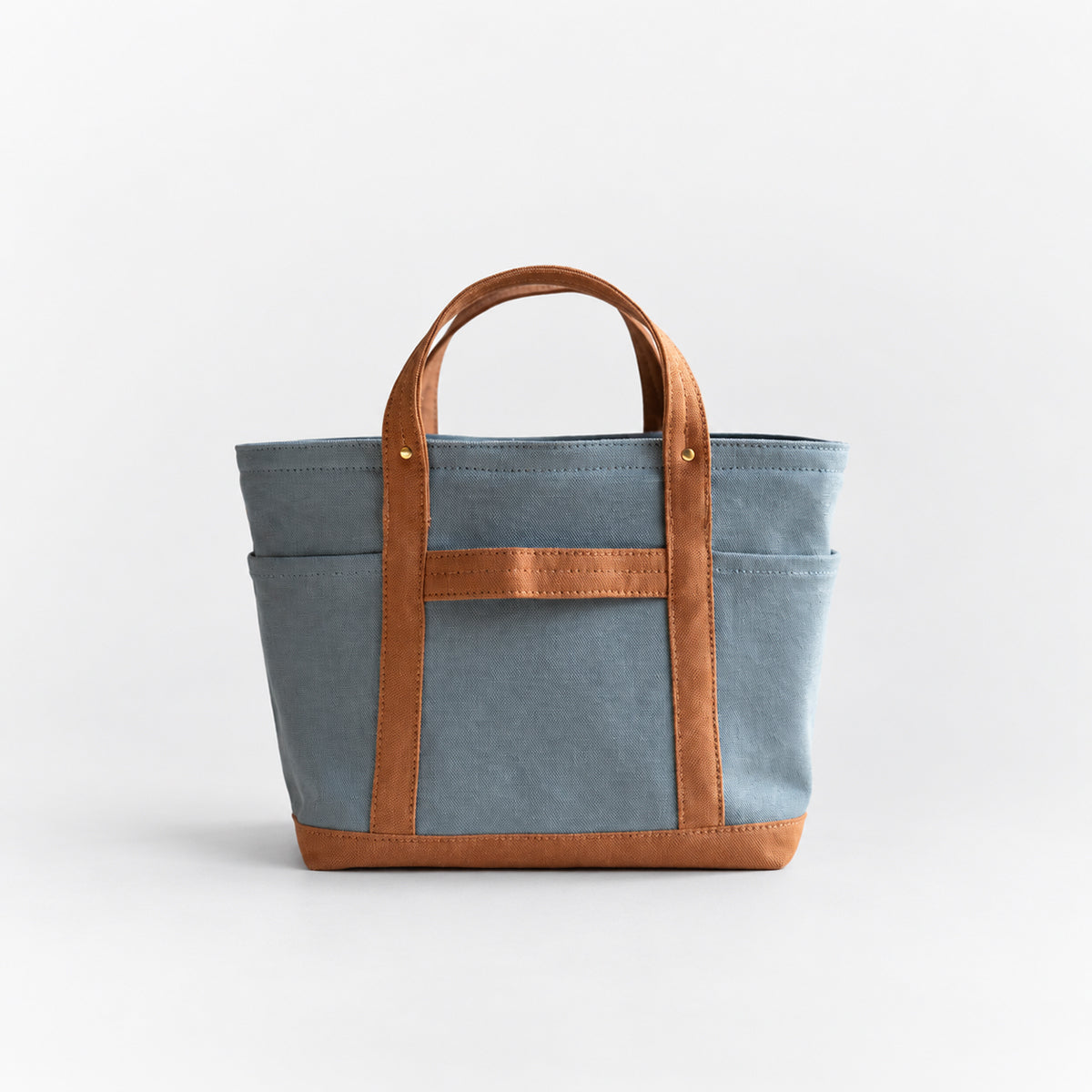 MINI TOOL TOTE Bi-color(sage×camel)
