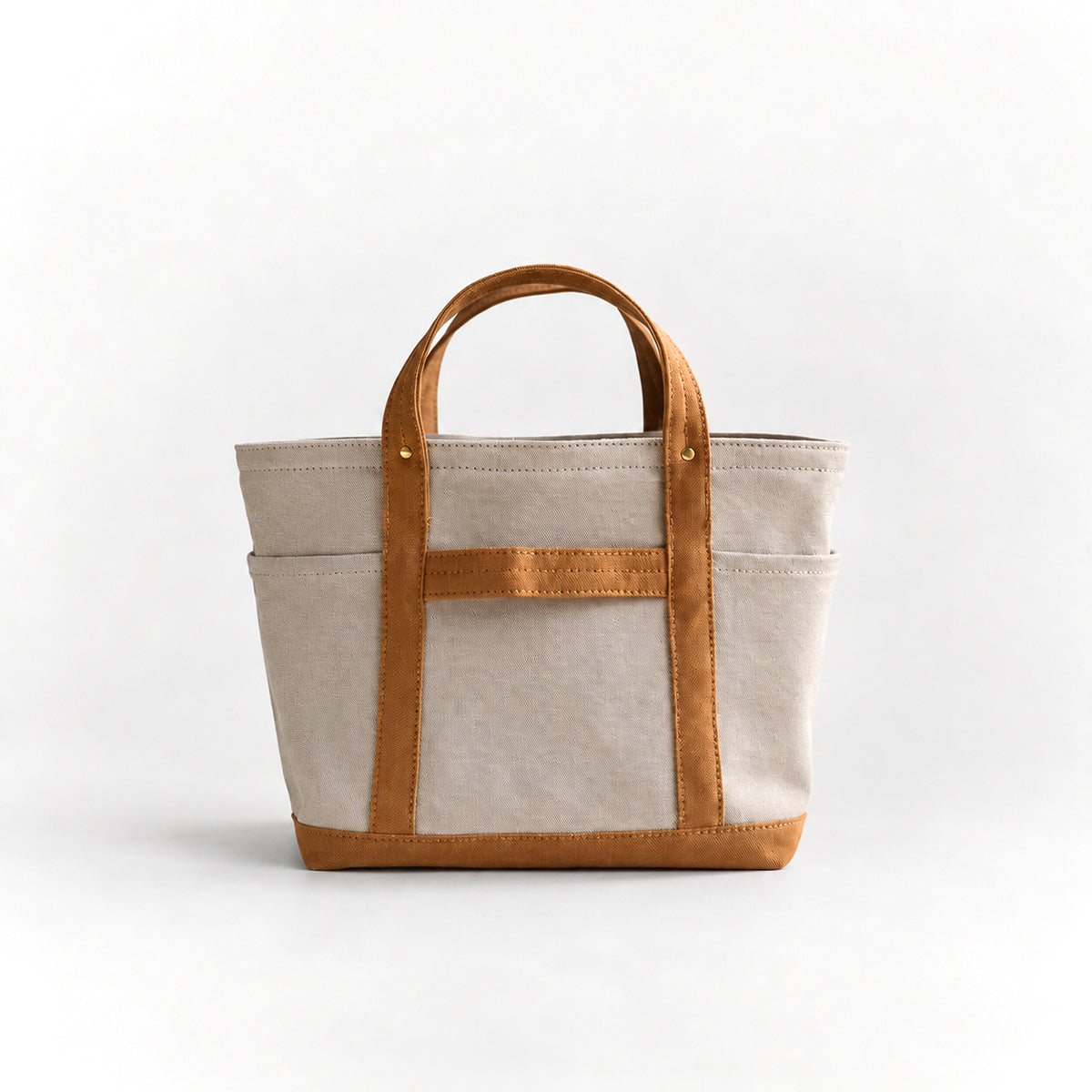 MINI TOOL TOTE Bi-color(beige×camel)