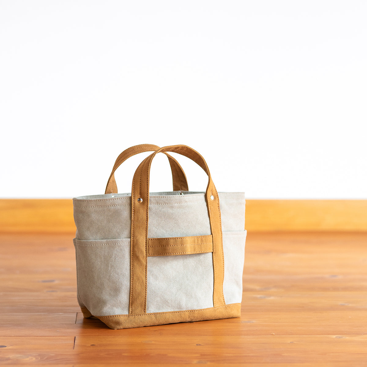 MINI TOOL TOTE Bi-color(beige×camel)
