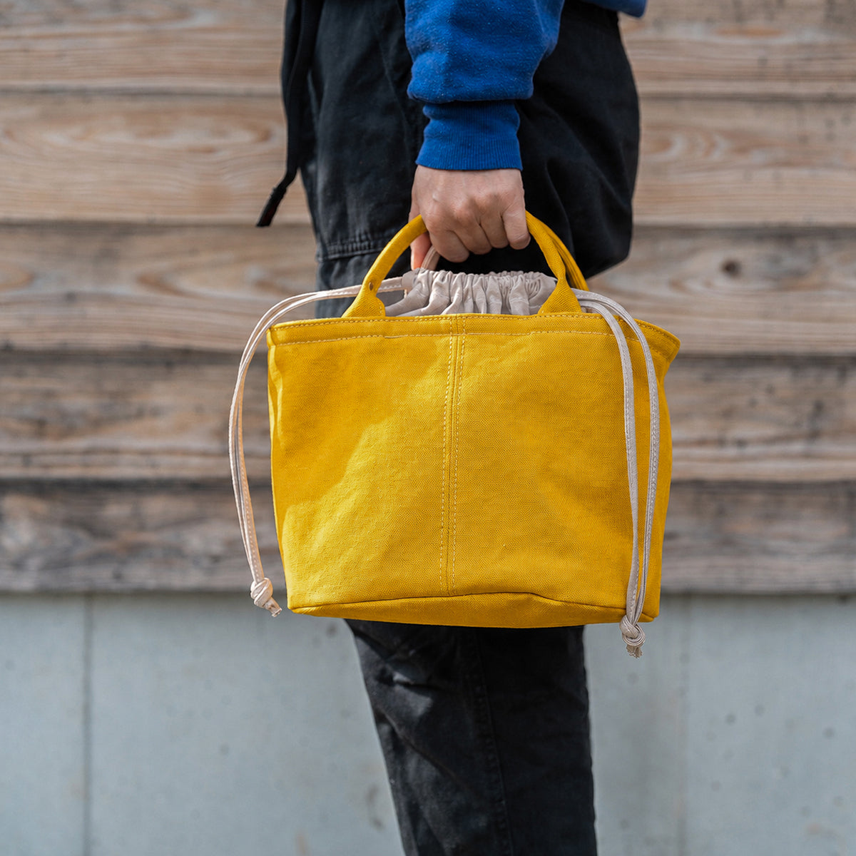 MINI TOTE - mustard -
