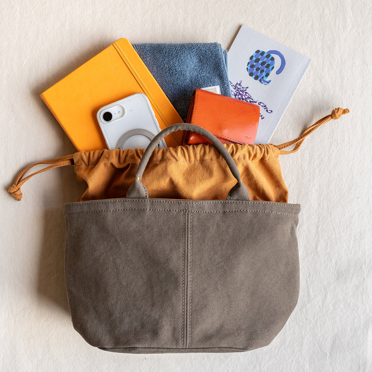 MINI TOTE - oldkhaki -