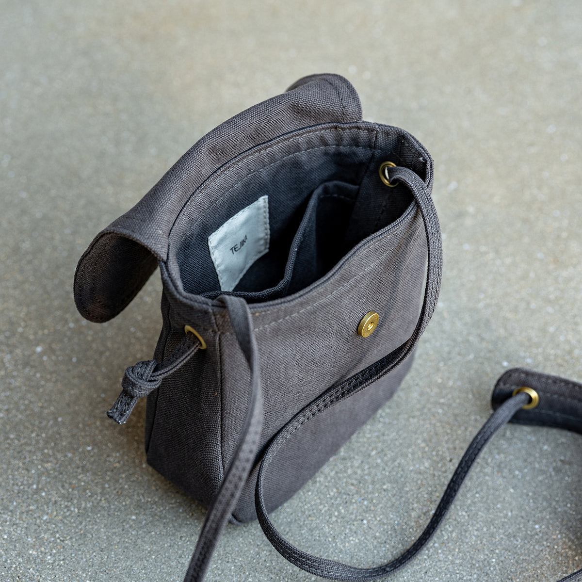 POCKET SHOULDER - charcoal gray -