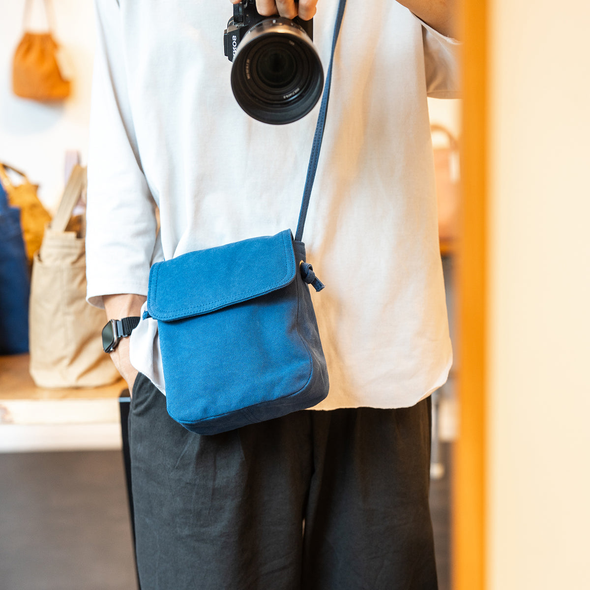 POCKET SHOULDER - indigoblue -