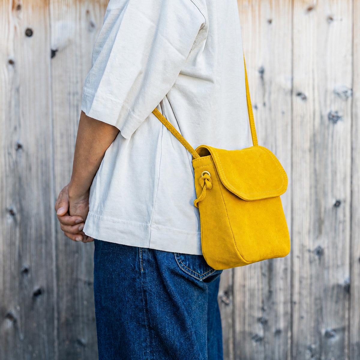 POCKET SHOULDER - mustard -