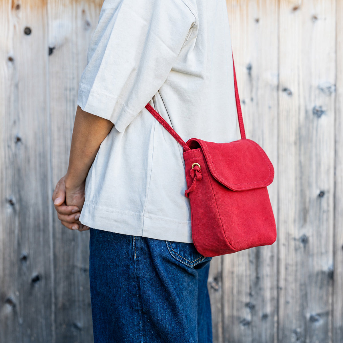 POCKET SHOULDER - red -