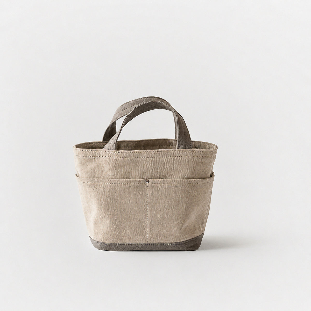 POCKET TOTE Bi-color(beige×oldkhaki)