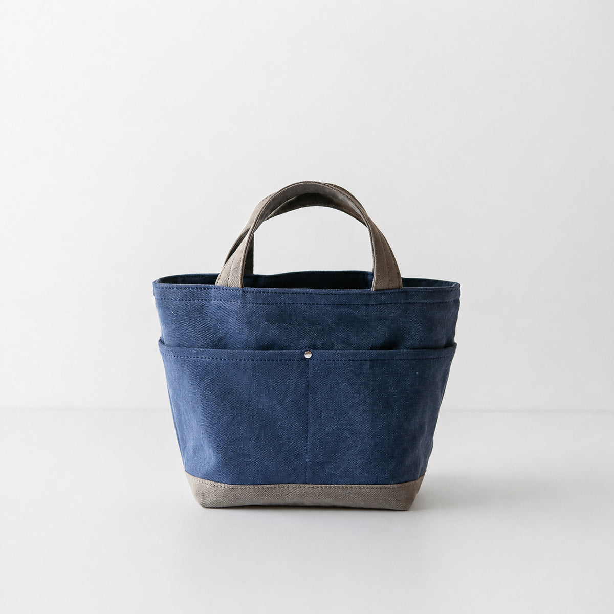 POCKET TOTE Bi-color(deepnavy×oldkhaki)