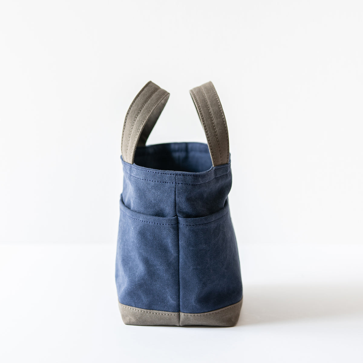 POCKET TOTE Bi-color(deepnavy×oldkhaki)