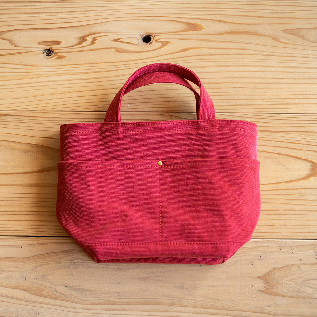 POCKET TOTE - red -