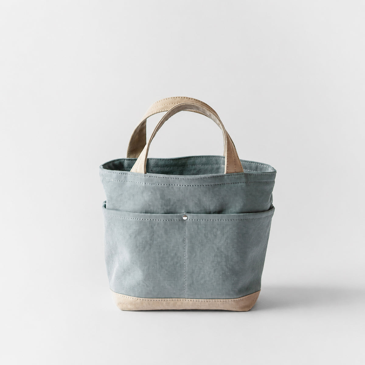 POCKET TOTE Bi-color(sage×beige)