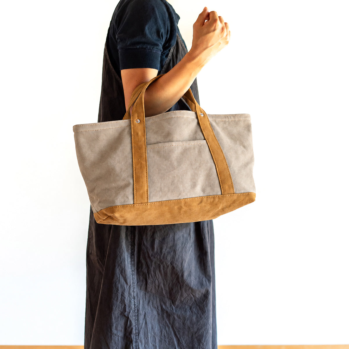 STANDARD TOTE Bi-color(beige×camel)