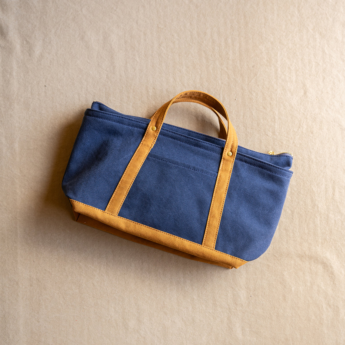 STANDARD TOTE Bi-color(deepnavy×camel)