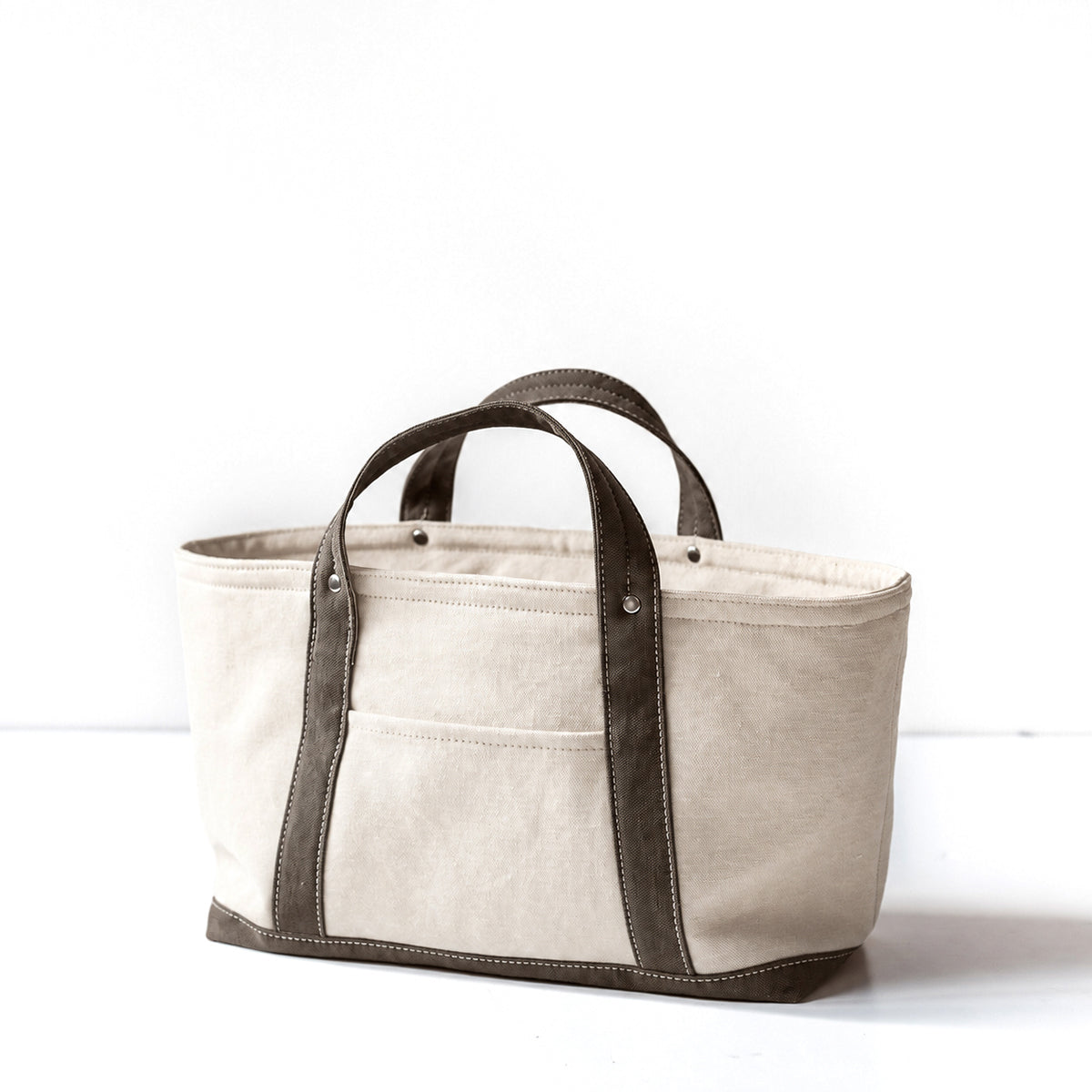 STANDARD TOTE Bi-color(ivory×oldkhaki)