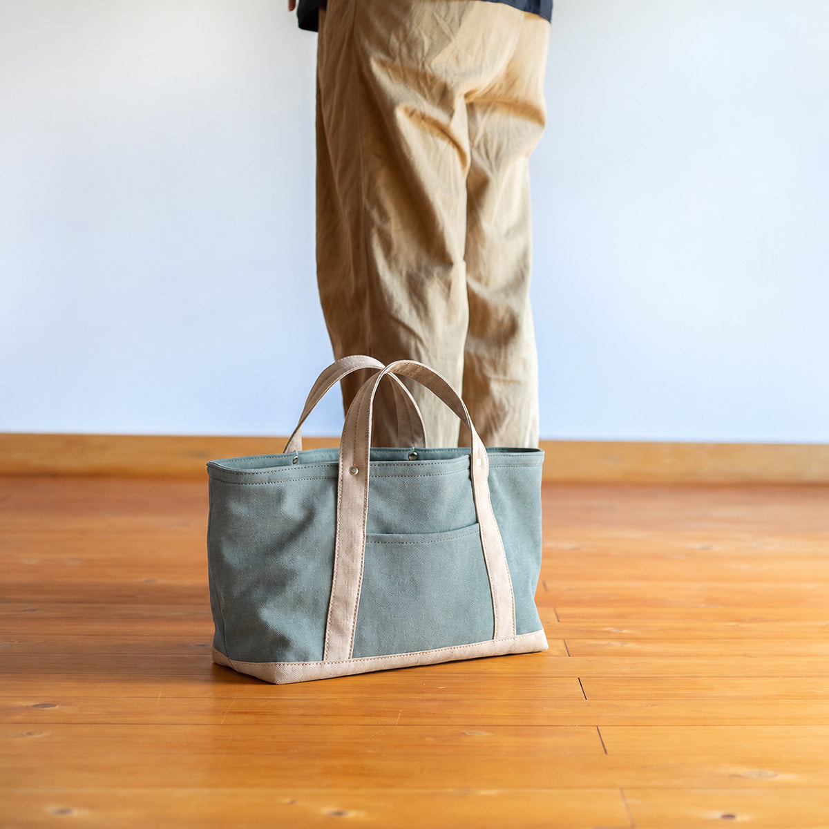 STANDARD TOTE Bi-color(sage×beige)