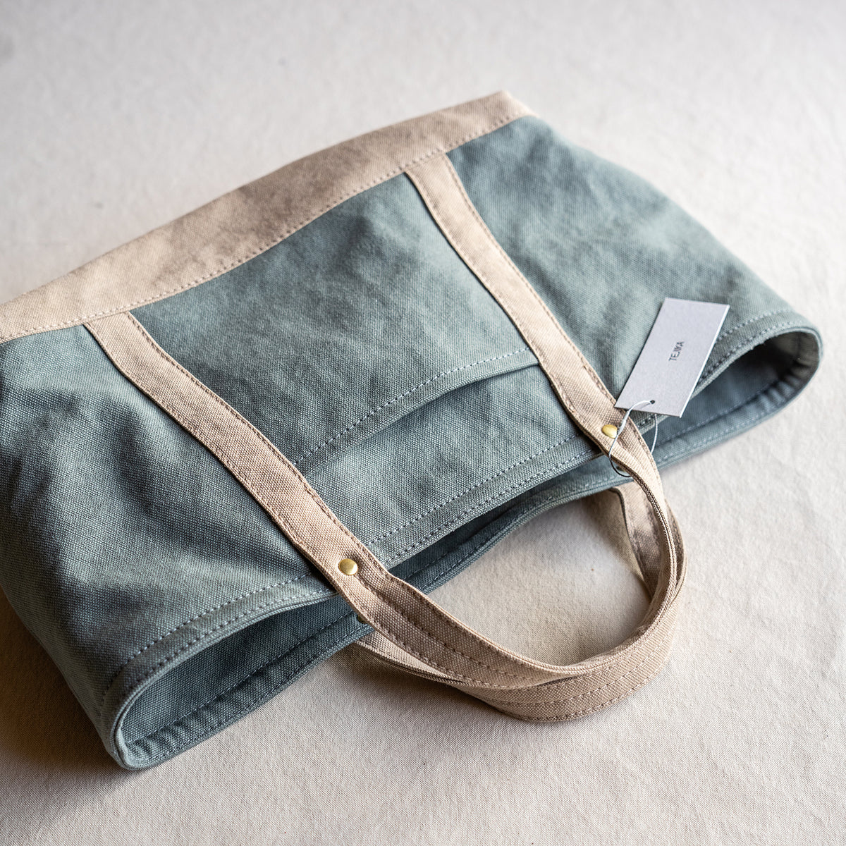STANDARD TOTE Bi-color(sage×beige)