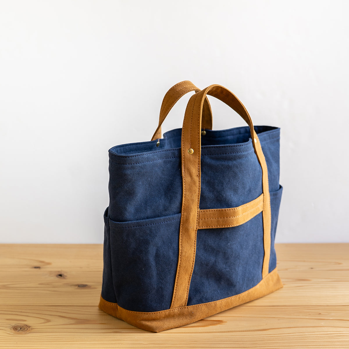 TOOL TOTE Bi-color (deepnavy×camel)