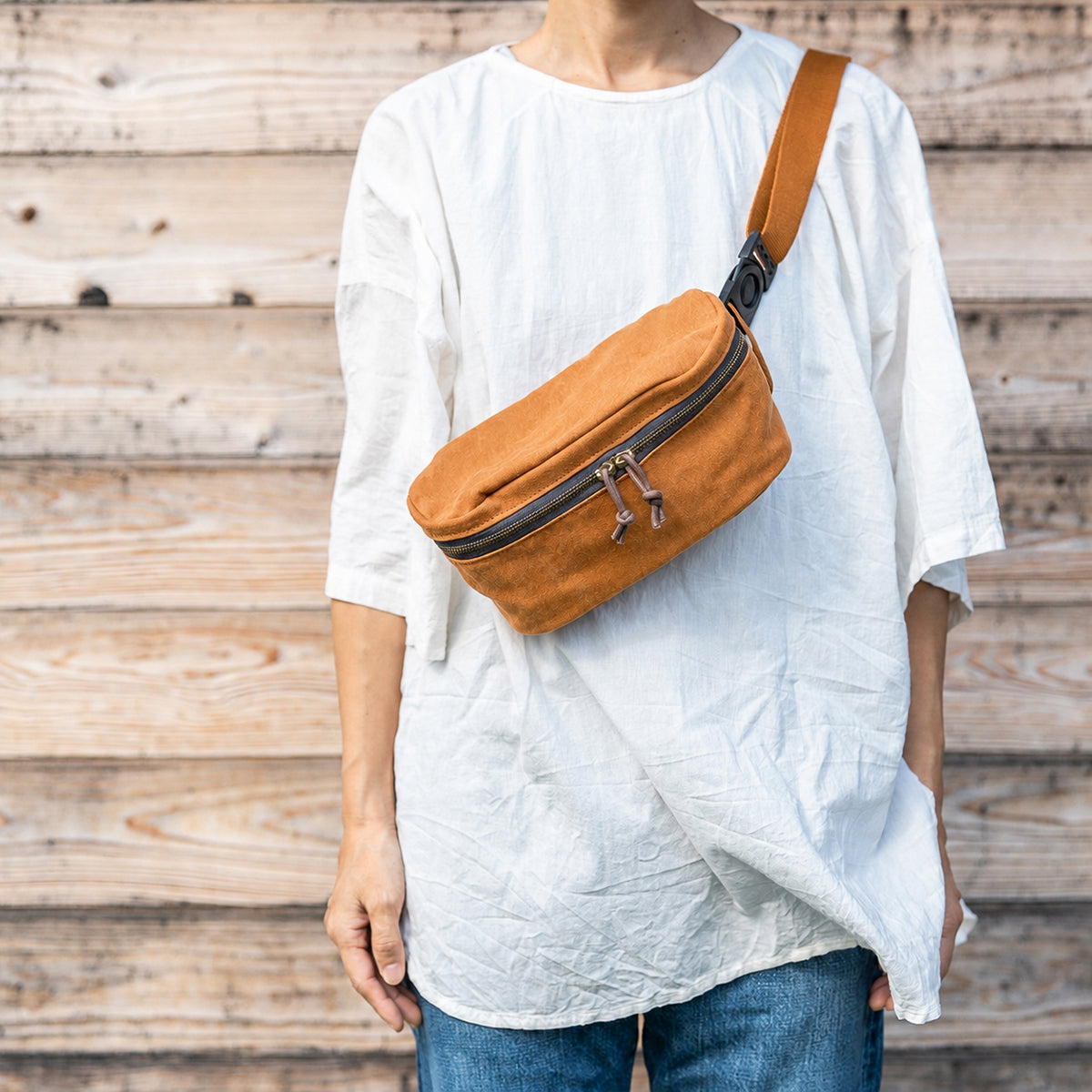 CANVAS POCHETTE - camel -