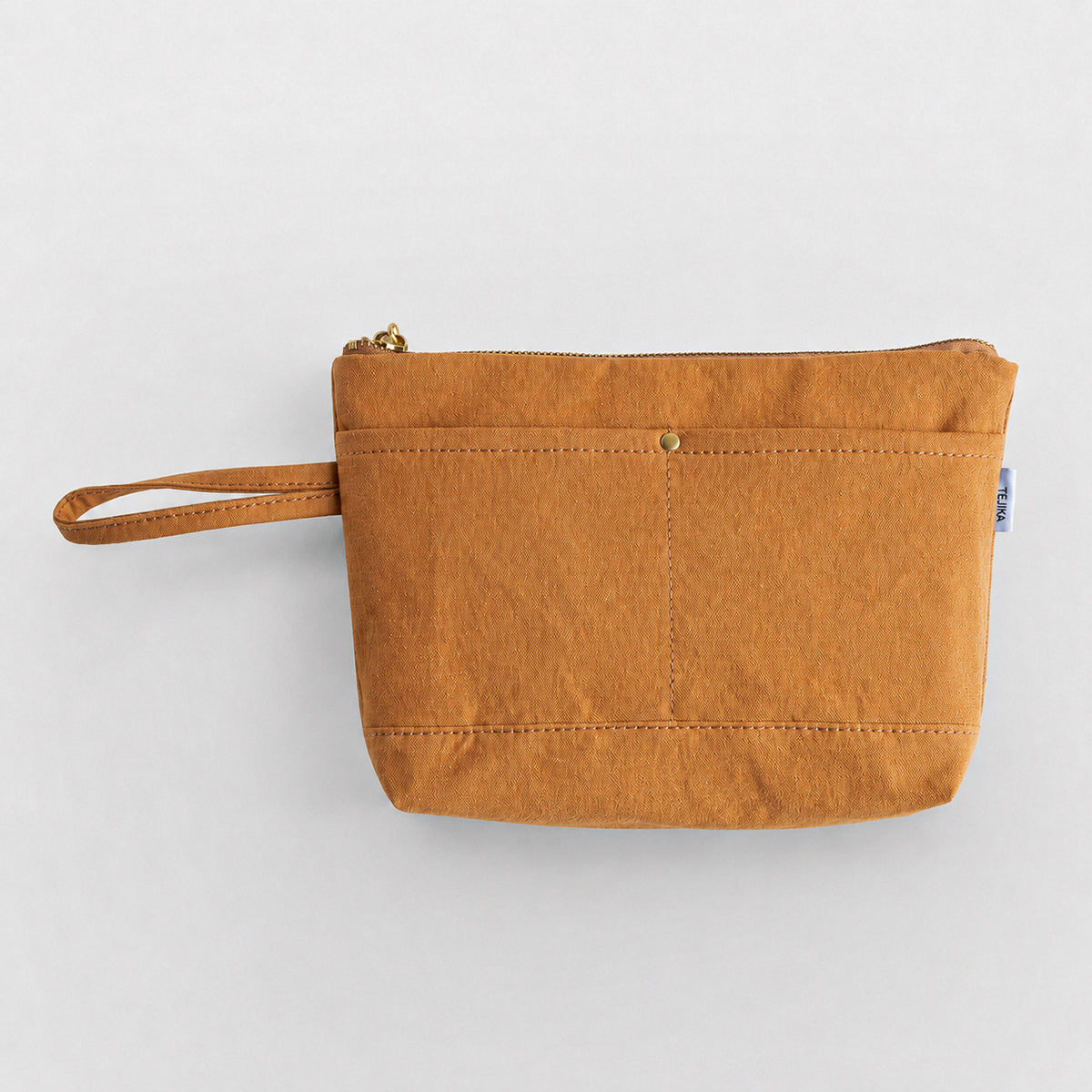 CANVAS POUCH - camel -
