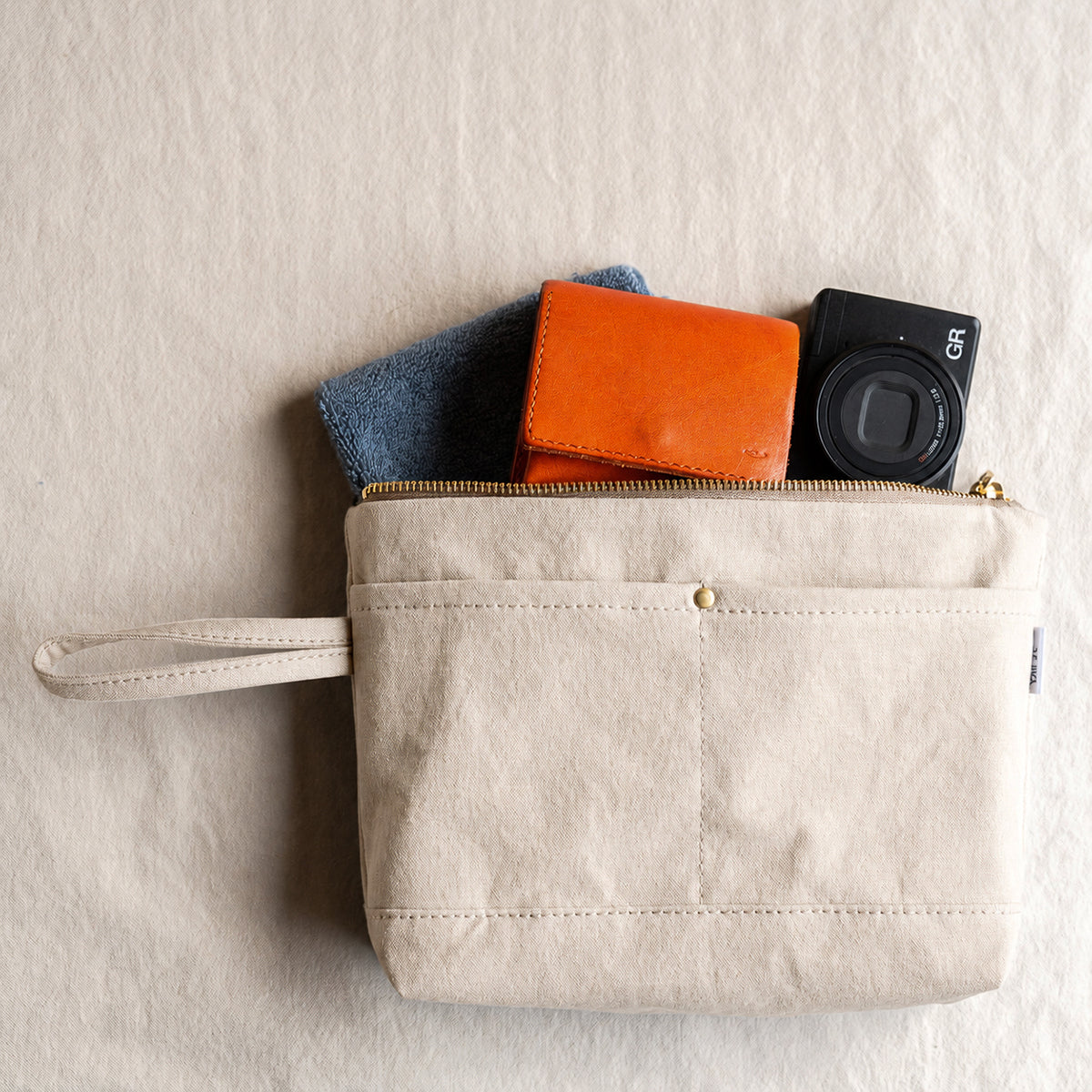CANVAS POUCH - lightbeige -