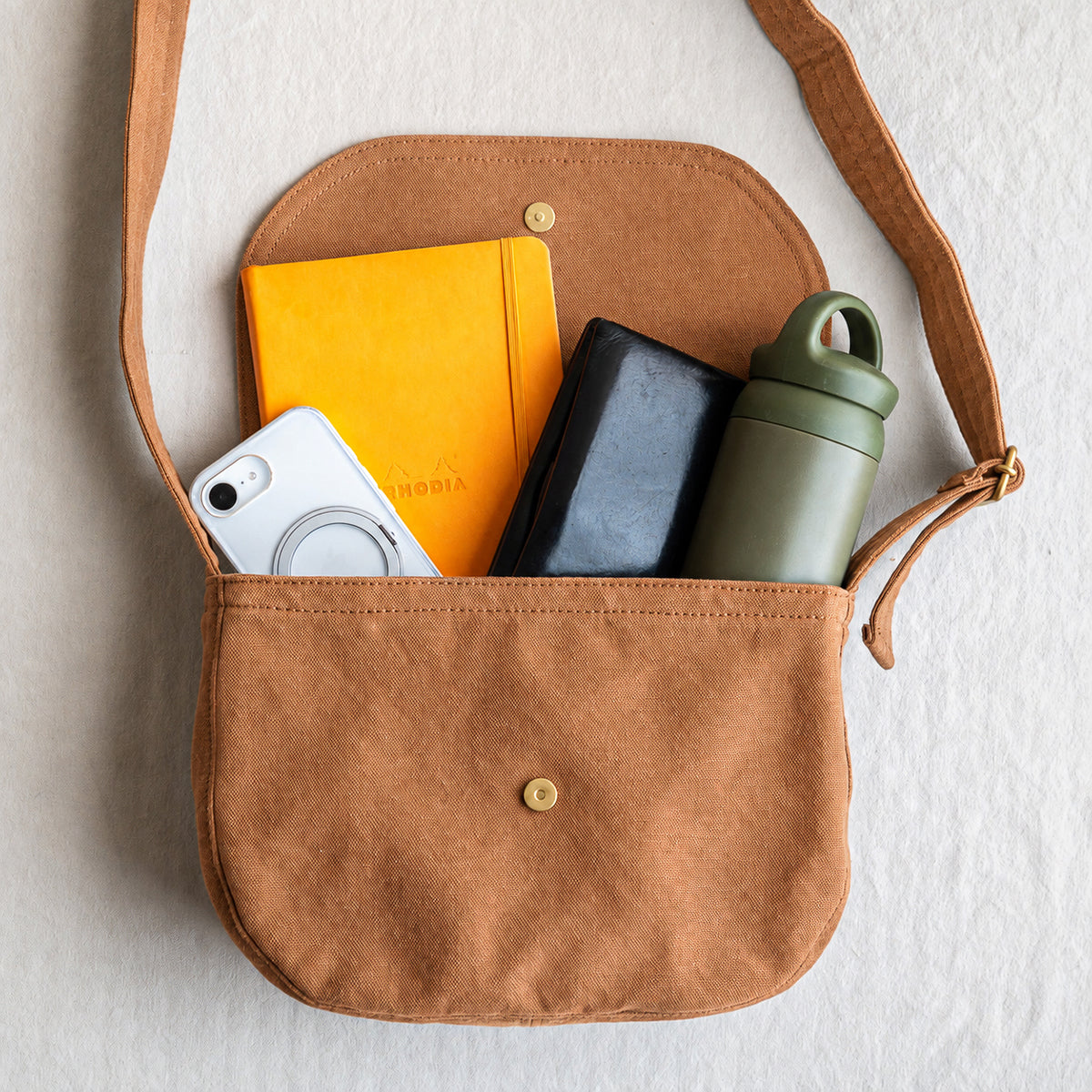 FLAP SHOULDER - camel -