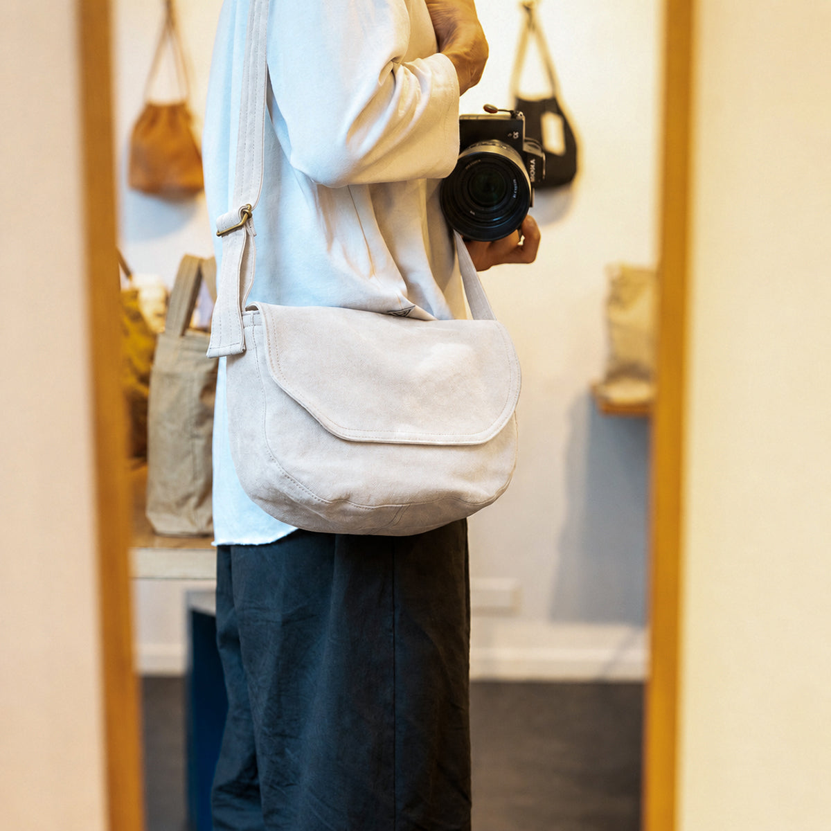 FLAP SHOULDER - ivory -
