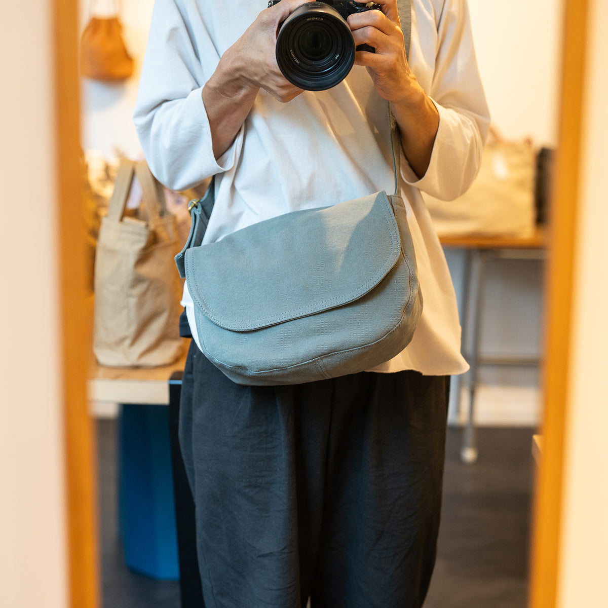 FLAP SHOULDER - sage -