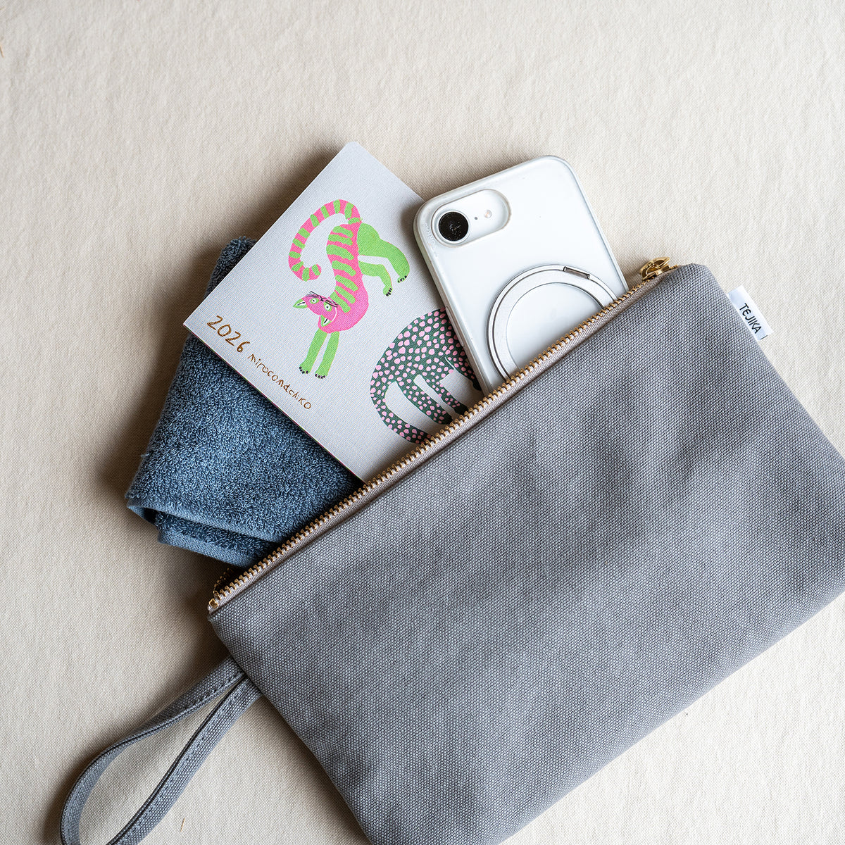 FLAT POUCH - lightgray -