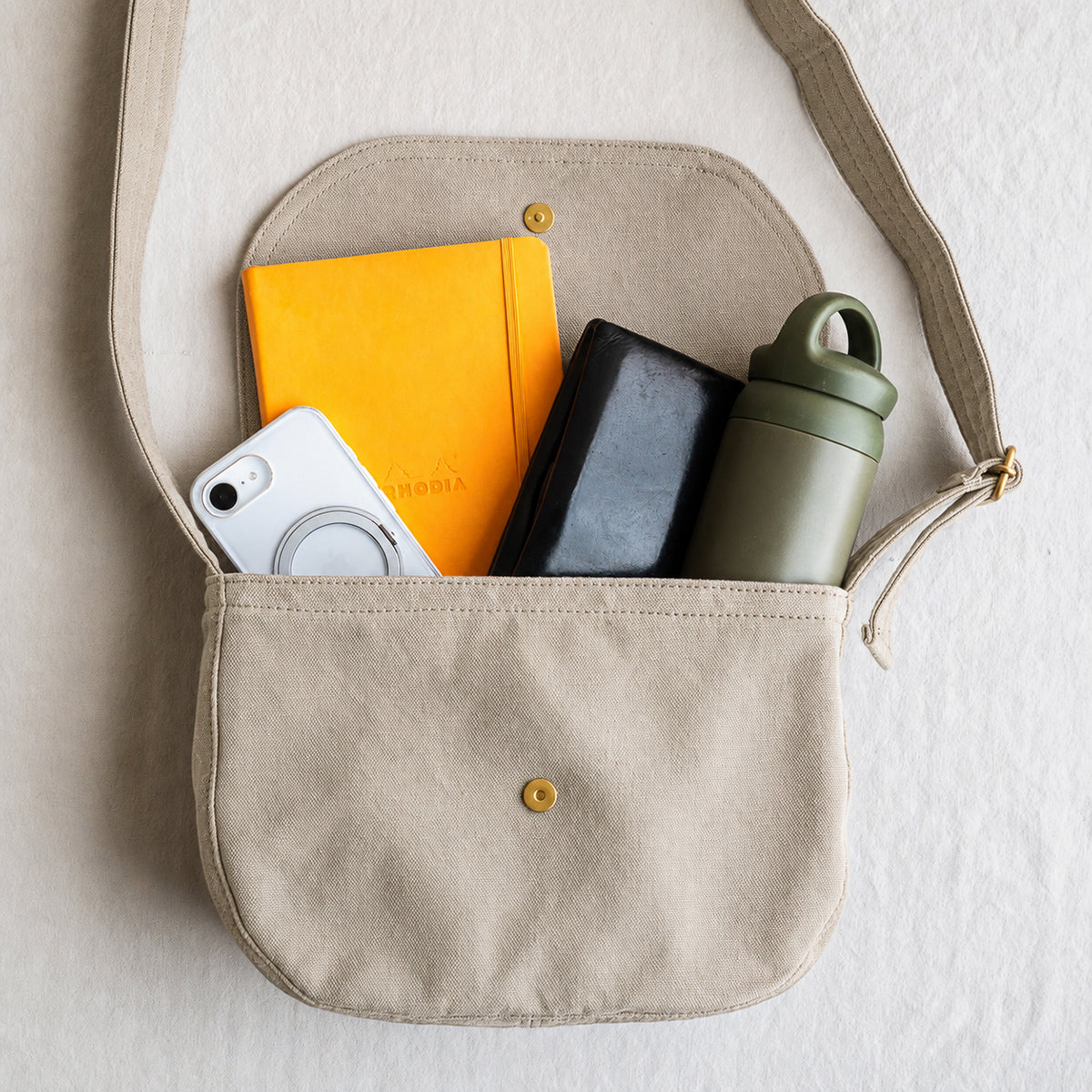 FLAP SHOULDER - beige -