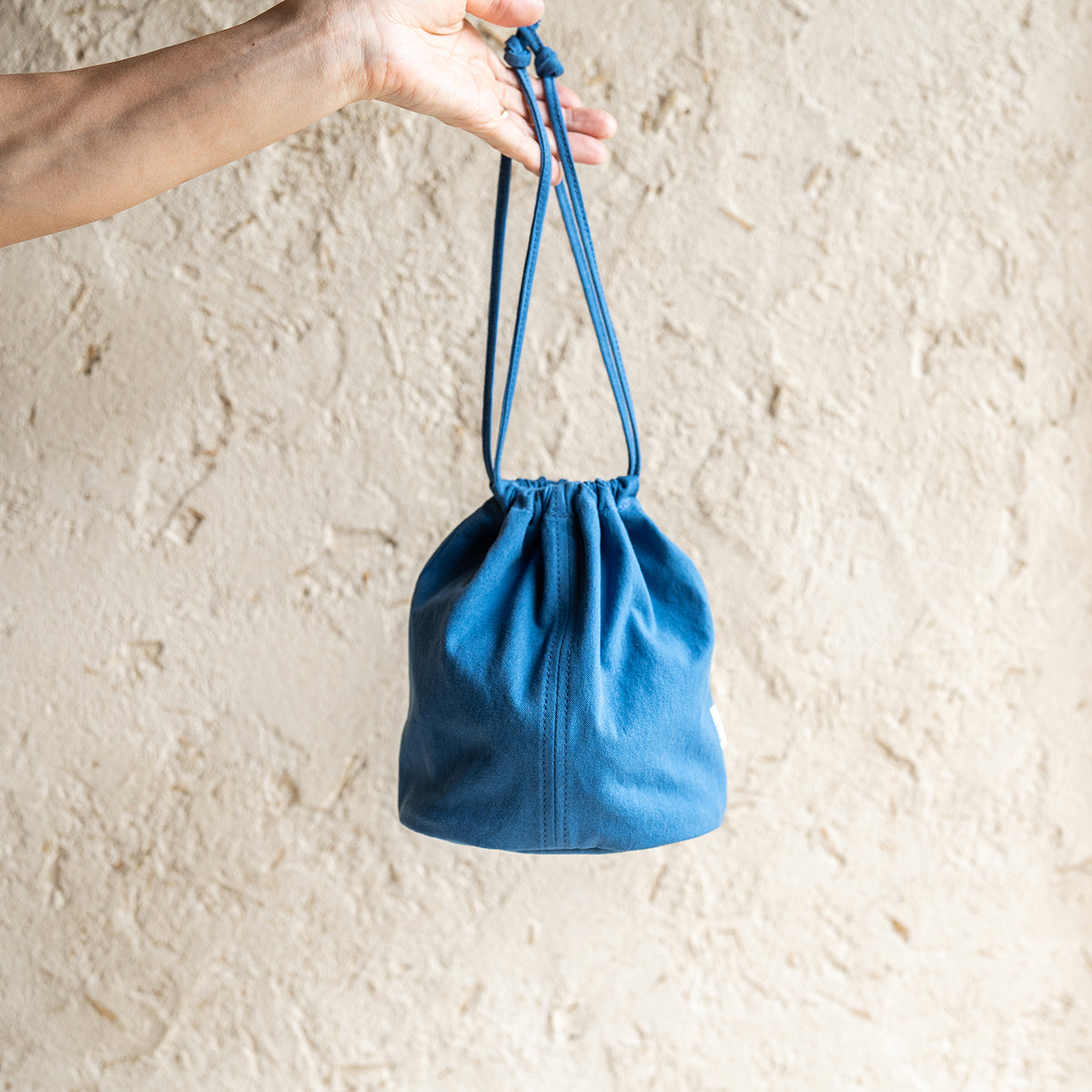 KINCHAKU POUCH - blue -