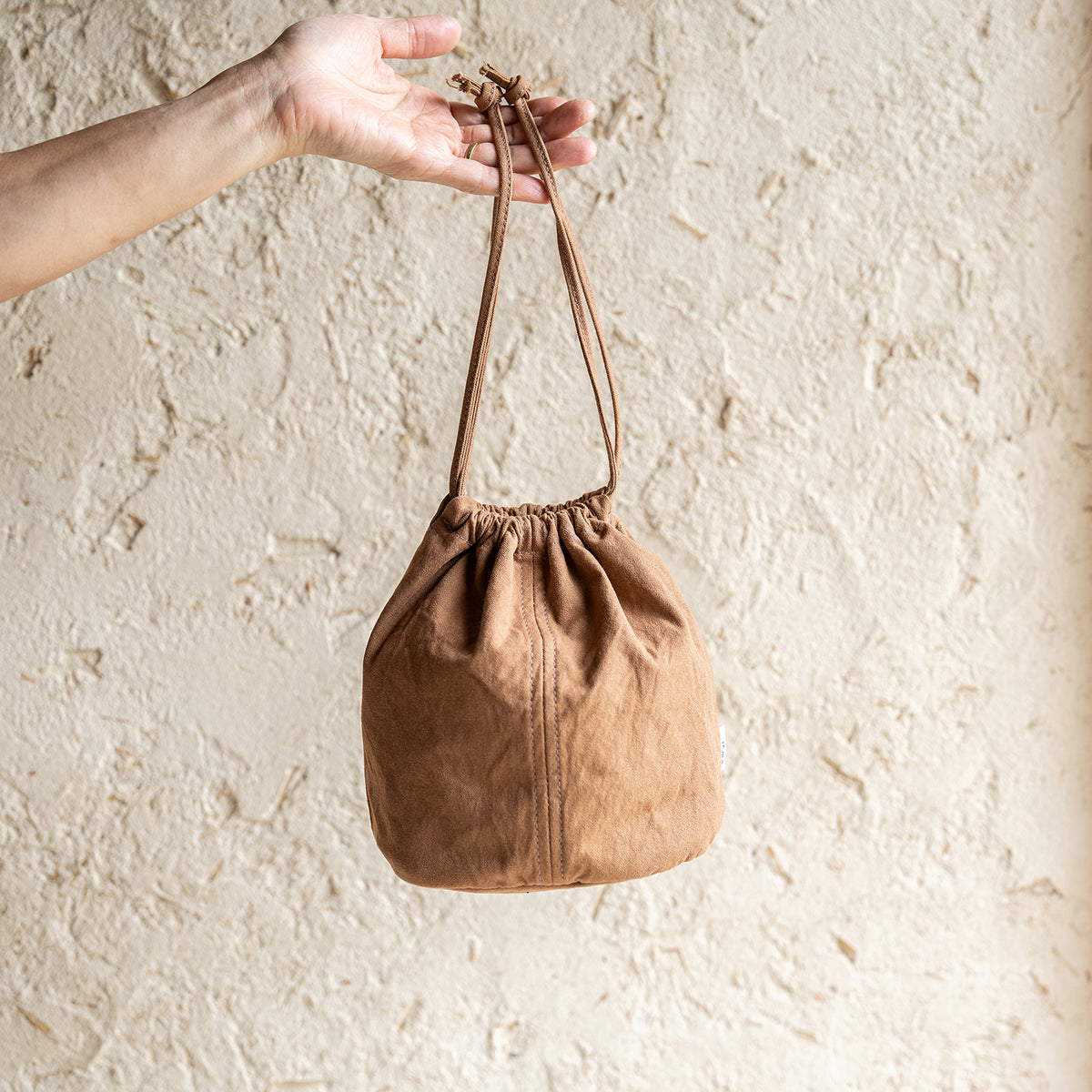 KINCHAKU POUCH - mocha -