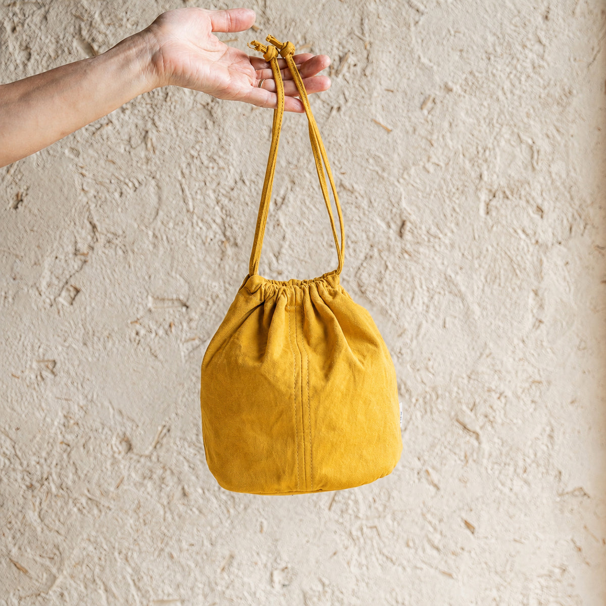 KINCHAKU POUCH - mustard -