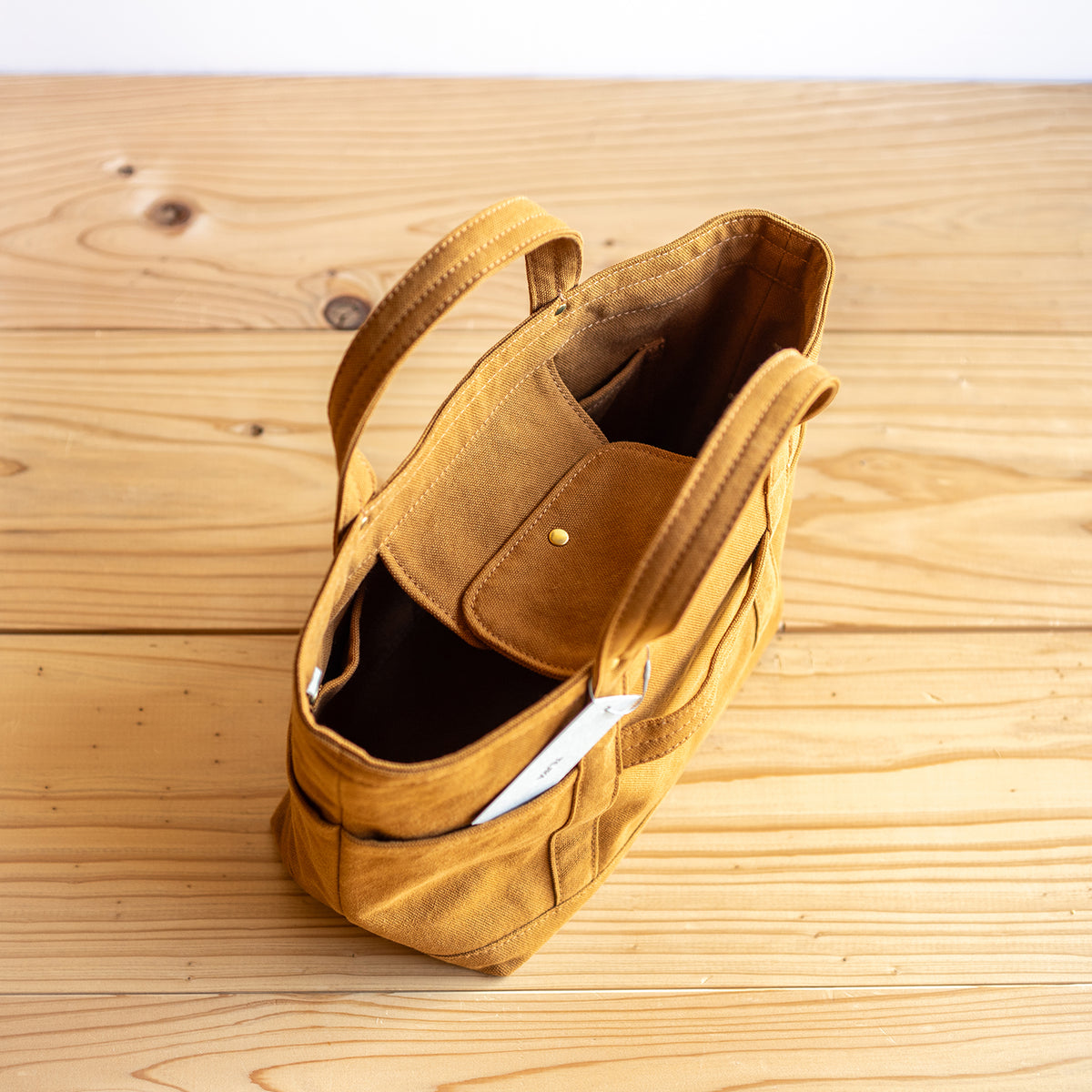 MINI TOOL TOTE - camel -