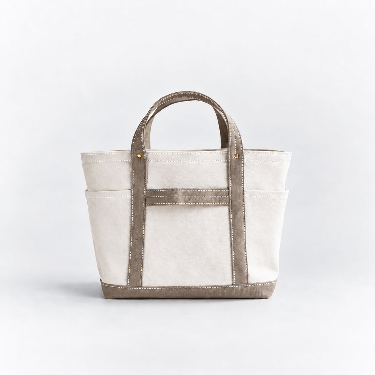 MINI TOOL TOTE Bi-color（ivory×beige）