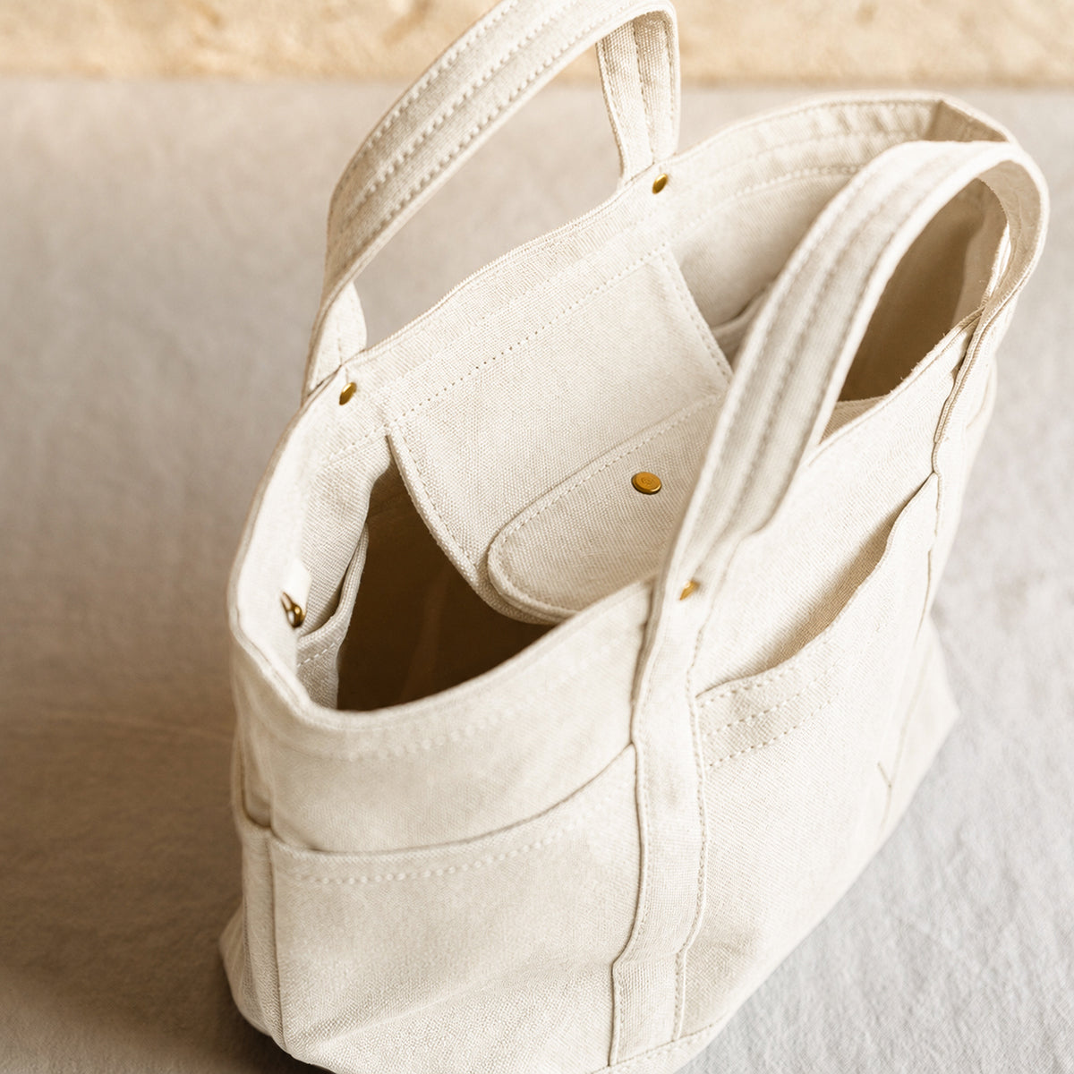 MINI TOOL TOTE - ivory -