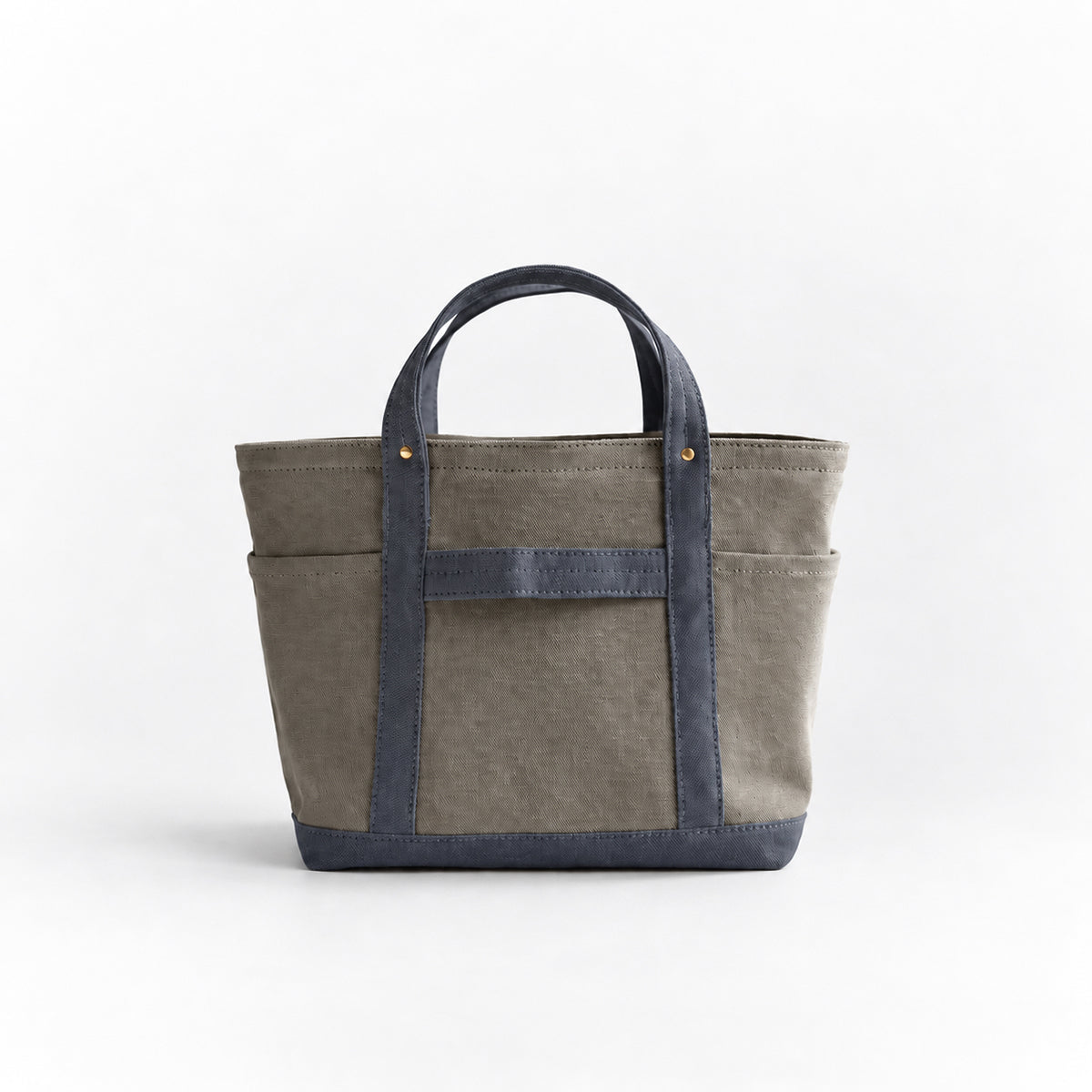 MINI TOOL TOTE Bi-color（oldkhaki×charcoal gray）