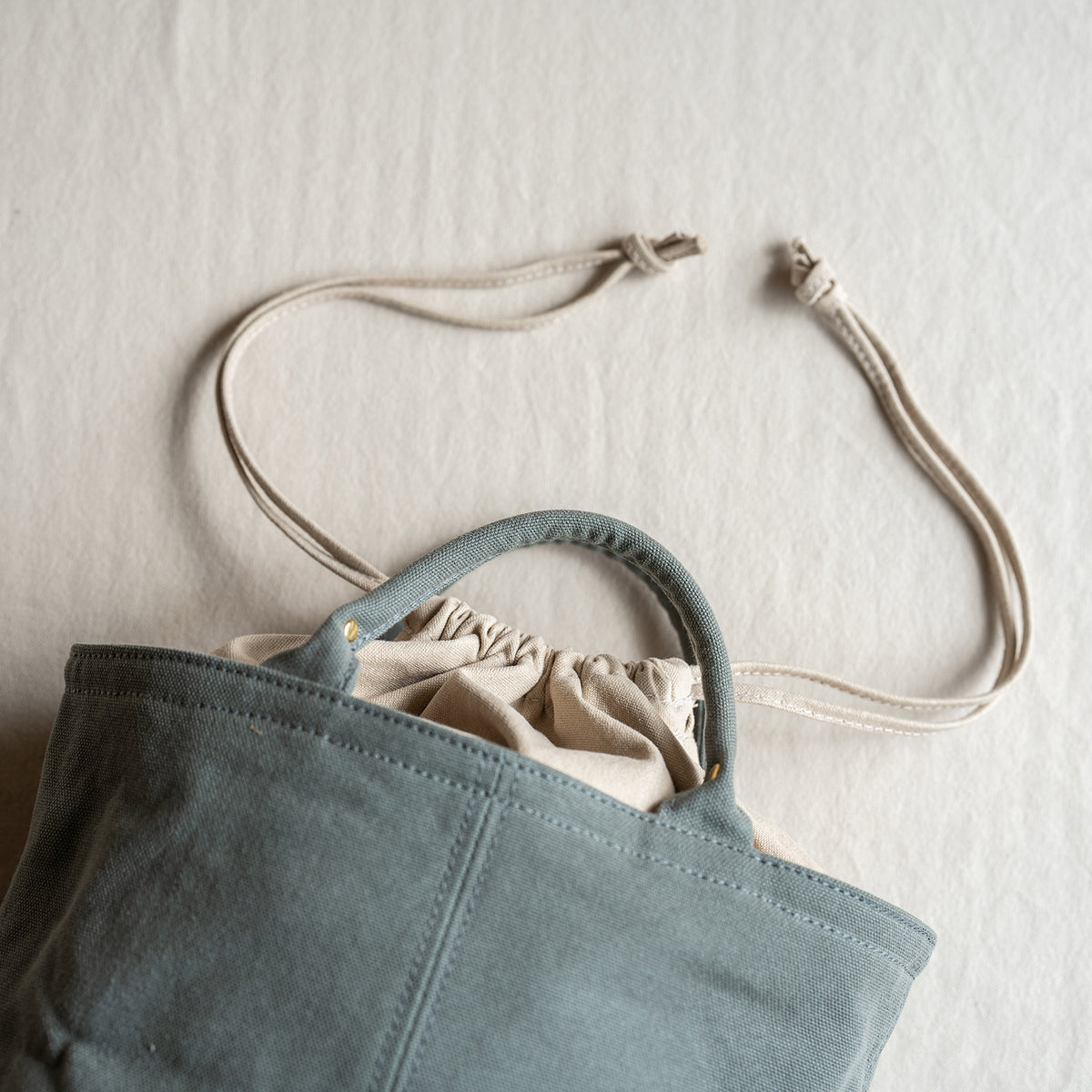 MINI TOTE - sage -
